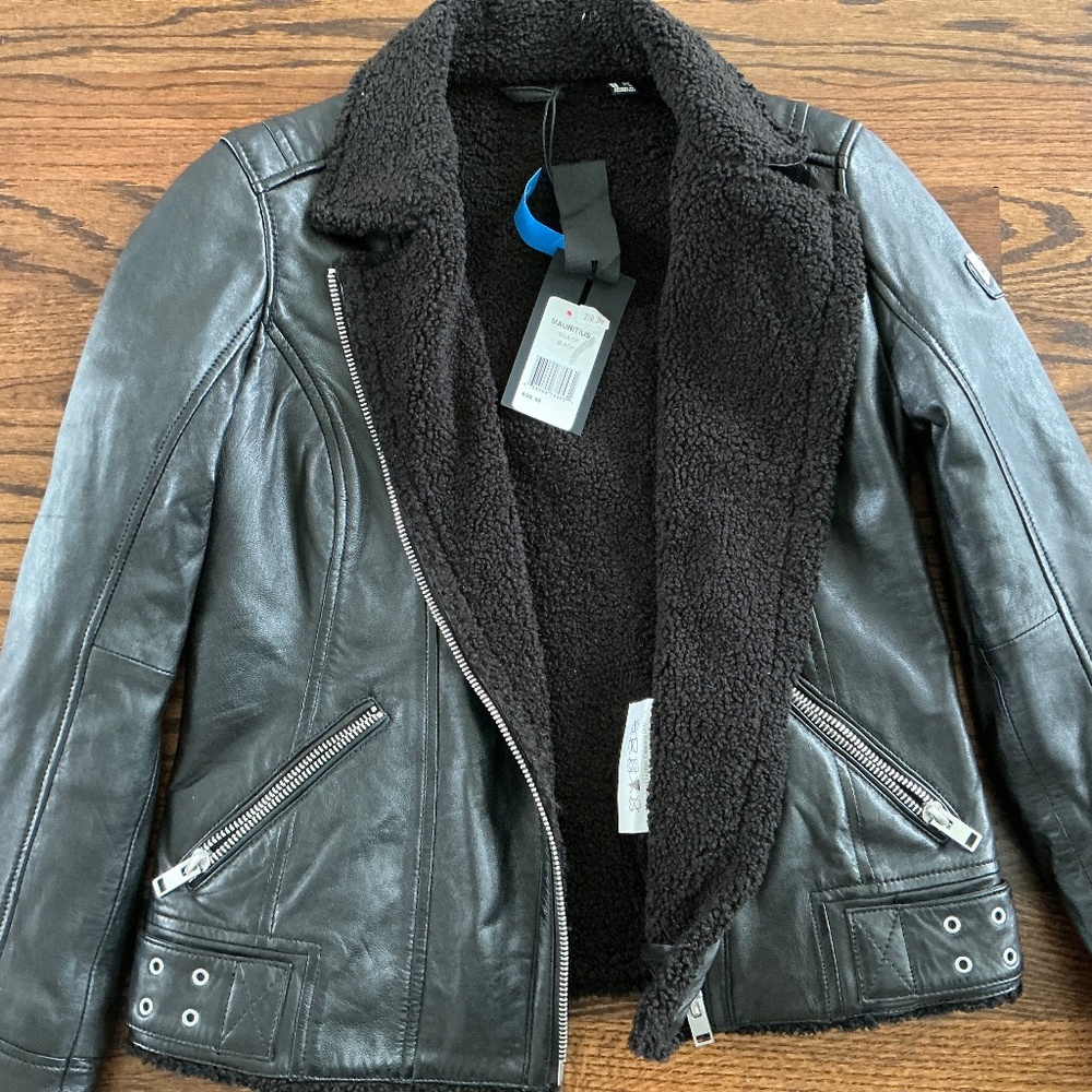 Mauritius Lambskin Leather bomber